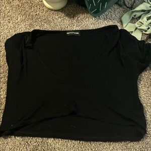 PrettyLittleThing Black Crop Top